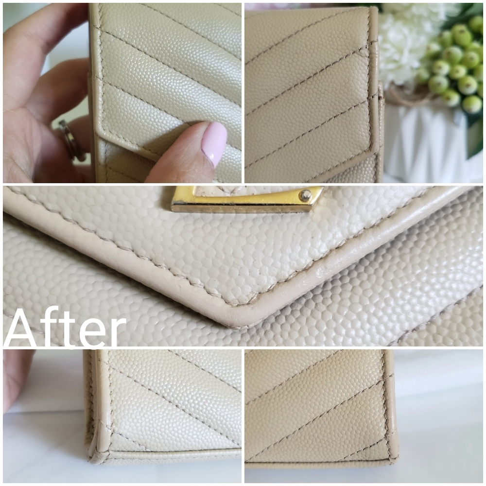 *SOLD* Authentic Pre-owned Saint Laurent Cassandre Grain De Poudre Envelope Bag - Picture 12 of 16